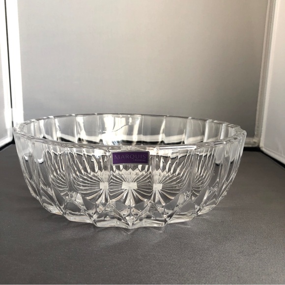Marquis by Waterford Medforde Crystal Bowl 8” - Picture 1 of 9
